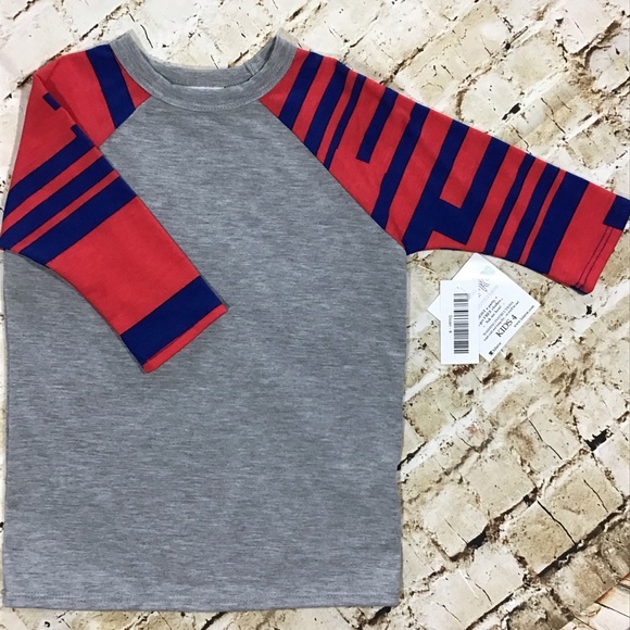 New With Tags! Unisex LuLaRoe Sloan 3/4 Sleeves Raglan Top Size 4 - Picture 3 of 7